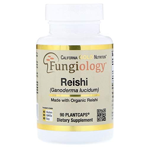 Reishi Ganoderma Lucidum Full-Spectrum Certified Organic Cellular Support 90 Vegetarian Capsules