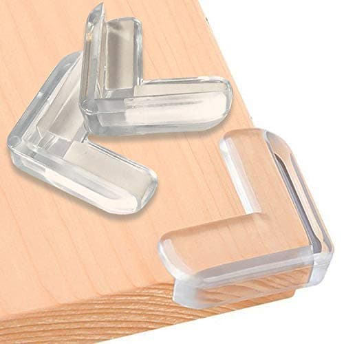 SurBaby |24 Pack Bonus Locks| Clear Corner Protector| Baby Proofing | Impact Absorbent Furniture Corner Guards |Baby Safety|Sharp Table Corner Protector| High Resistant Adhesive |