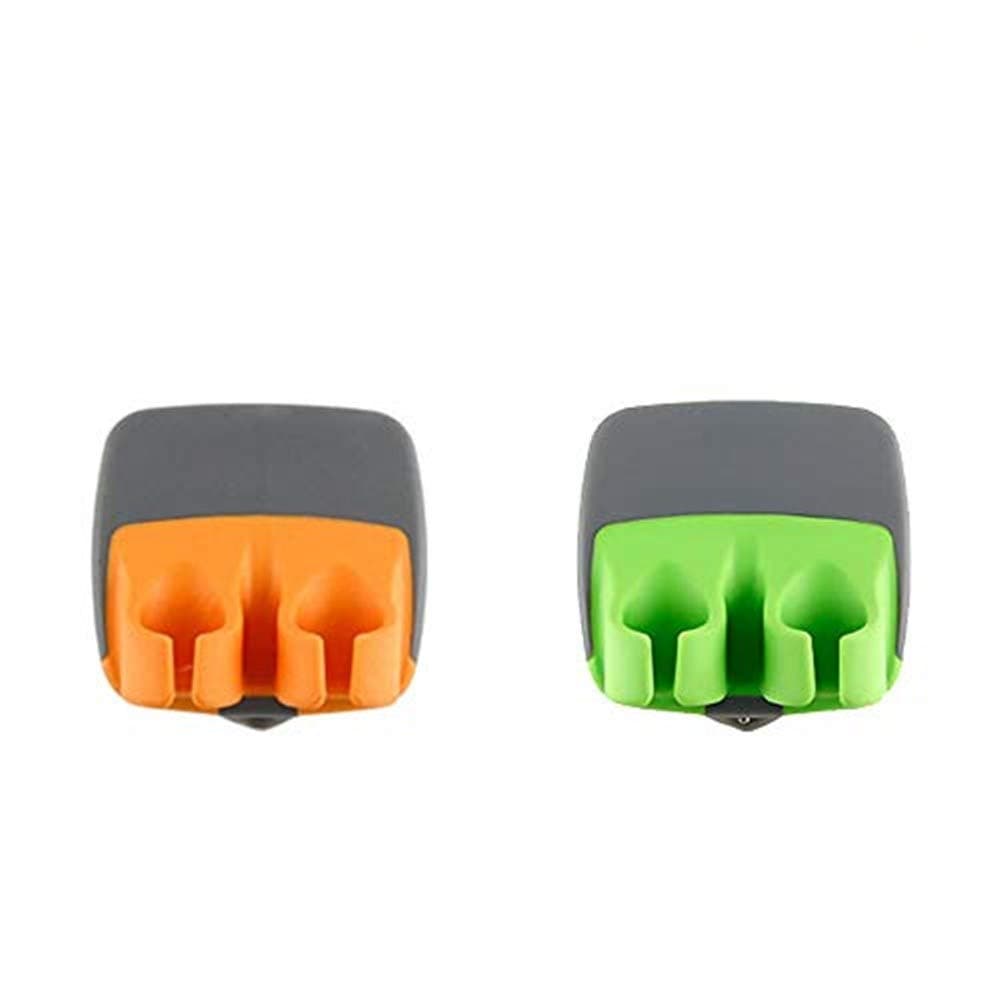 Vegetable Peeler, McoMce 2 PCS Durable Palm Peeler, Sharp Blade Finger Potato Peeler with Comfortable Rubber Finger Grip, Palm Peeler Vegetable Peeler for Pumpkin, Carrot, Cucumber, Potato and More