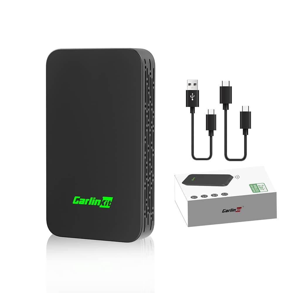 Carlinkit 5.0 Wireless CarPlay/Android Auto Adapter,New Upgrade,Two Channel Connection, Plug and Plug, Online Update, For Cars With Wired CarPlay/Android Auto(2016-2026)
