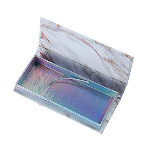 Ktyssp 5 Pairs False Eyelash Empty Care Storage Case Box Container Holder Pink Durable Compartment Tool