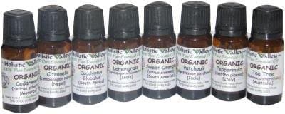 Holistic Valley Organic Eight Essential Oils 10ml Selection
