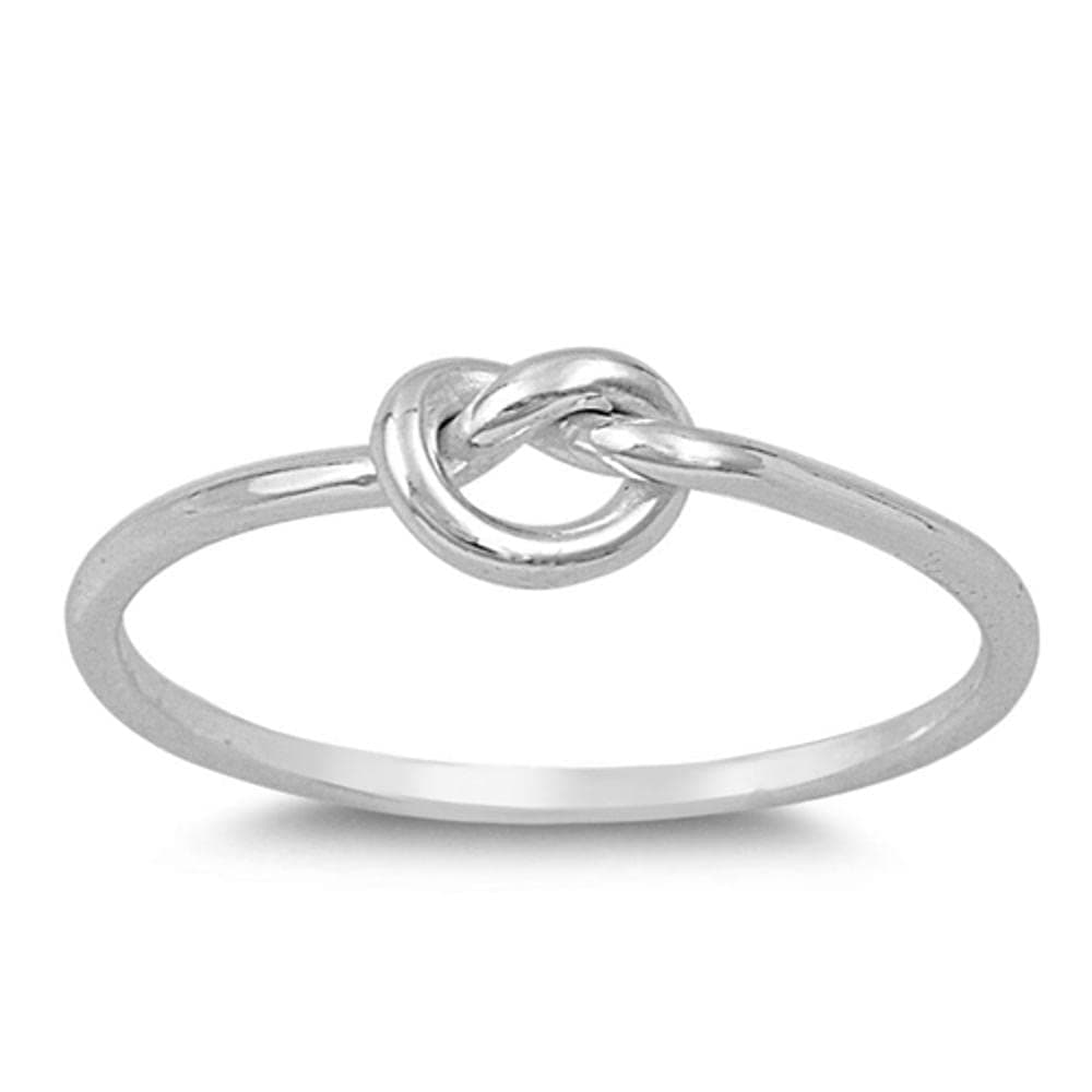 CHOOSE YOUR COLOR Sterling Silver Knot Ring
