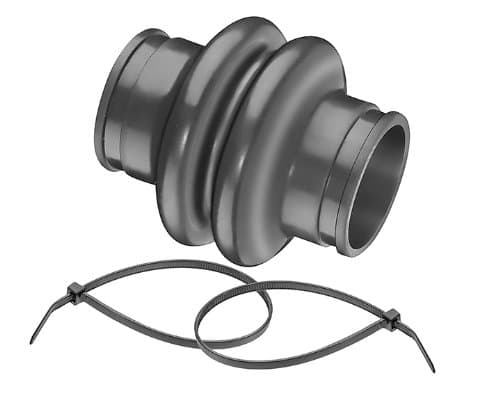 Curtis CJ641-9K Boot Kit, Neoprene, Inch, 3/8" Bore, 1-1/32" OD, 1-1/32" Overall Length