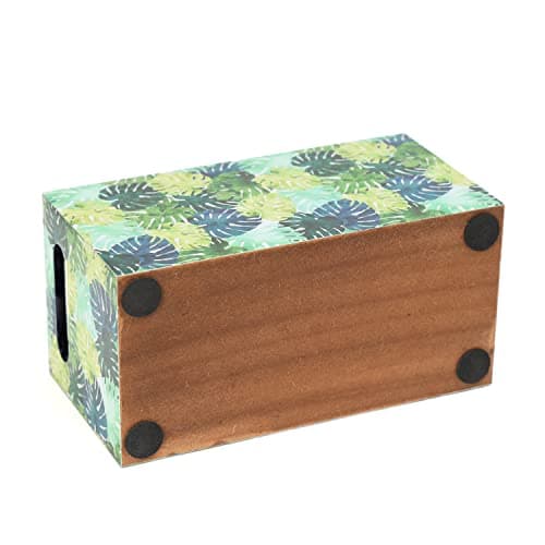 DULI Multipurpose Stand, Cutlery Holder, Spoon Stand, Table Organizer with 2 Sections, Chammach Stand (10cm x 15cm) (3 Section: Leaves)