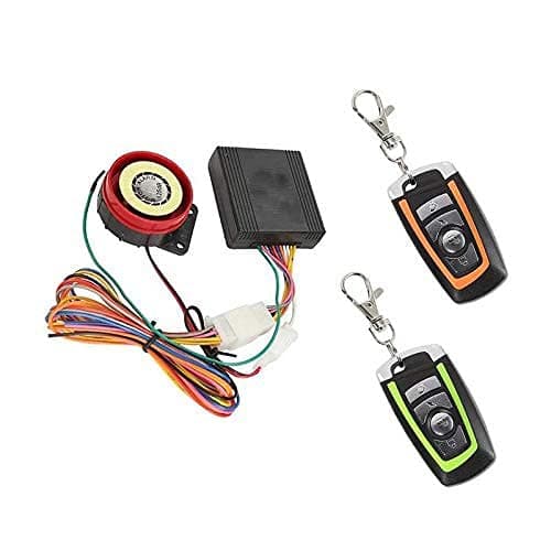 03-ALM Bike Alarm Universal Security System Button Remote Key Anti-Theft Alarm Kit for Bajaj Discover 150F DTS-i