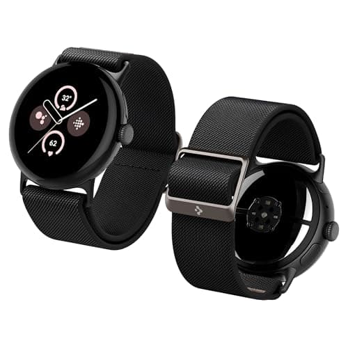 Spigen Lite Fit Band Strap Compatible with Google Pixel Watch 4/3/ 45mm (2025/2024) - Matte Black