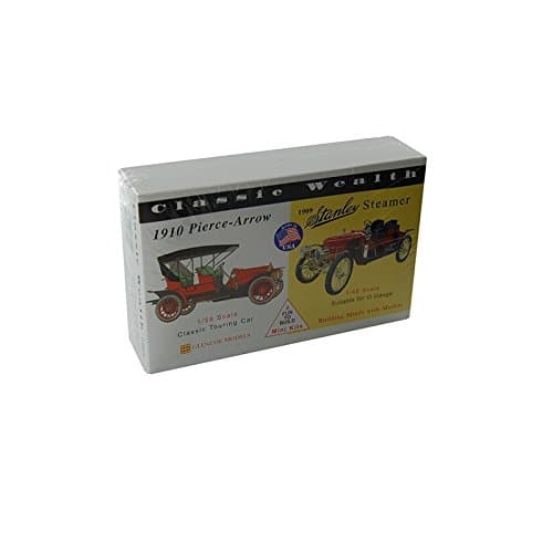 Glencoe Models 1:59 And 1:48 Scale Classic Wealth 1910 Pierce/1909 Stanley Steamer