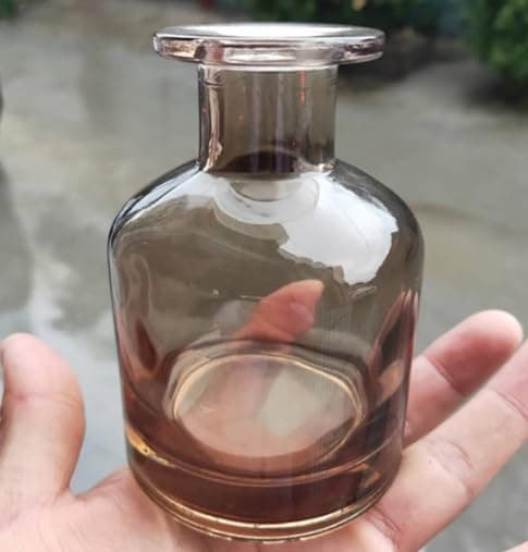 Upstore150ml 5oz Empty Refillable Glass Diffuser Bottles Aromatherapy Jar Container Fragrance Accessories Use for DIY Replacement Reed Diffuser Sticks Sets Essential Oils Crafts Decor