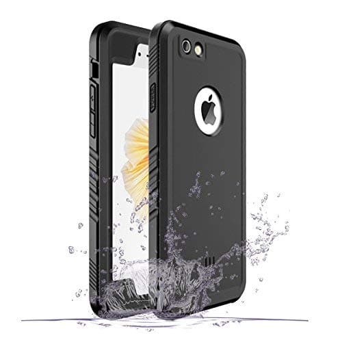 Cozycase Waterproof Case for iPhone 6/6s, Shockproof Full-Body Rugged Case with Built-in Screen Protector for Apple iPhone 6/6s -(Black)