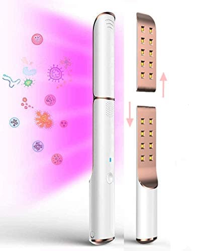 UV-C Light Multipurpose hand held Wand,Portable Ultraviolet mini Travel UV LED Lamp,for Household Office Travel Hotel Toilet Car Pet Area,18 pcs UV LED Lamp beads