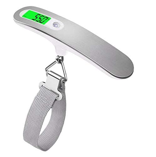 Digital Luggage Scale with Hook Straps,High Accuracy with LCD Screen, Heavy Weight Scale, Backlight Scale, Ultra Portable Scale, Scale Suitcase 110lb / 50kg for Travel, Home, Outdoor