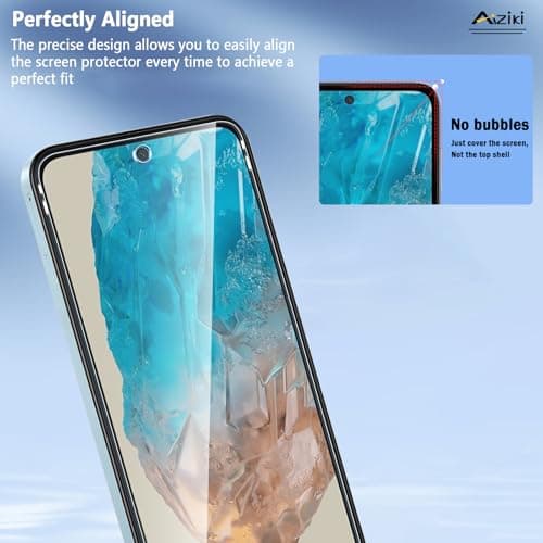 (2 Pack Designed for Galaxy M35 Screen Protector Tempered Glass, 9H Hardness Shatterproof, Scratch-Resistant, Bubble Free for Galaxy M35 Screen Protector, Case Friendly