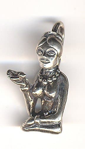 Freya Seated with Bird - Sterling Silver