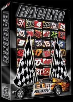 RACE CAR NUMBER Vector Clipart Vinyl Cutter Plotter Clip Art Images Sign Design Artwork-EPS Vector Art Software