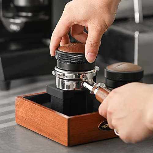 MHW-3BOMBER Coffee Distributor 58.35mm Espresso distribution Tool Adjustable Height Espresso leveler 58.35mm Stainless Steel Wedge Base T5270L4