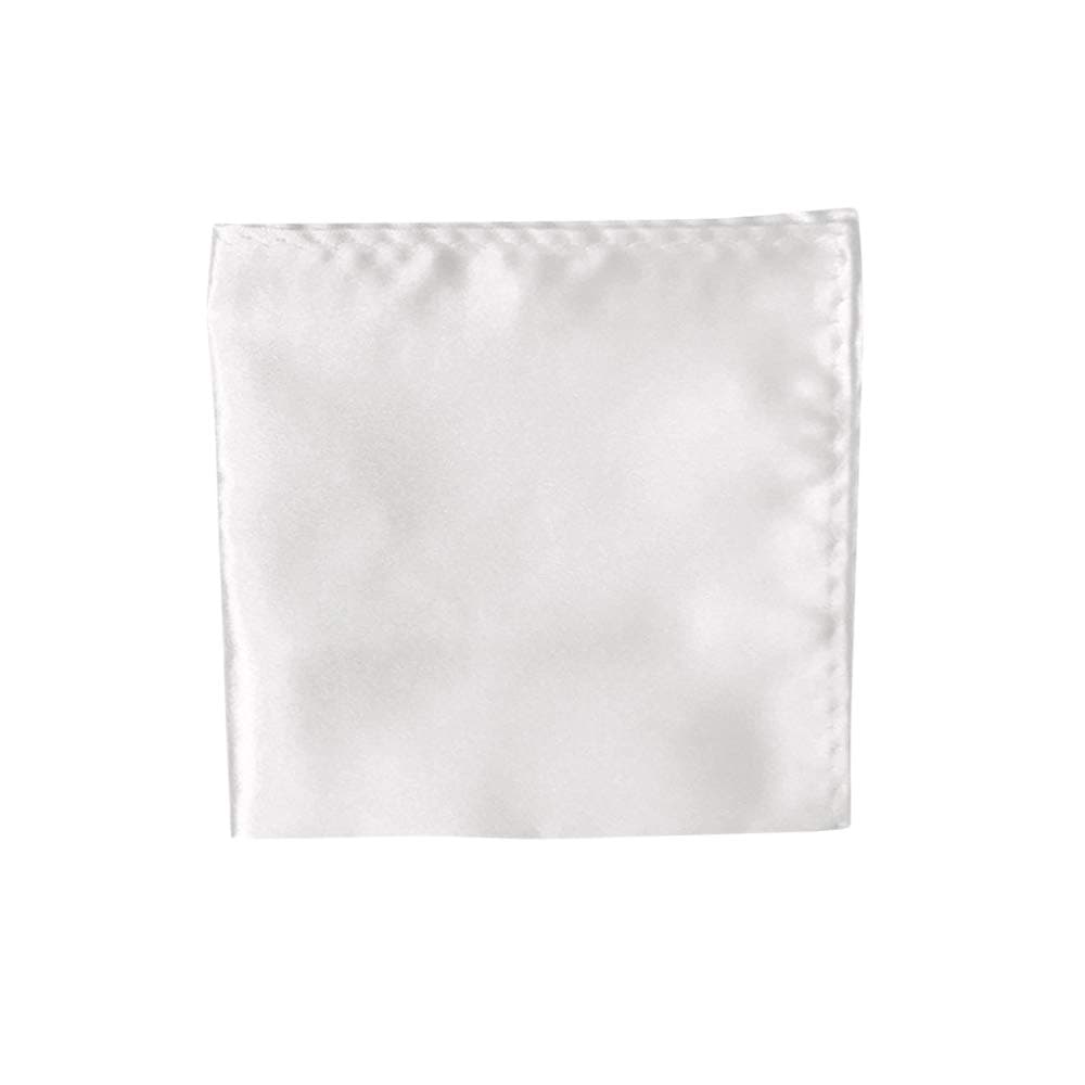 Made in Italy Men's Hand Rolled Solid Color Pocket Square Hanky,Silk
