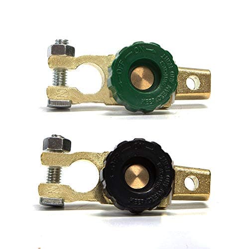 A ABIGAIL Top Post Battery Disconnect Switch, Battery Terminal Link Quick Switch, Power Master Disconnect Cut Off Isolator for Boat Small Yacht RV Camper Truck Car Vehicle