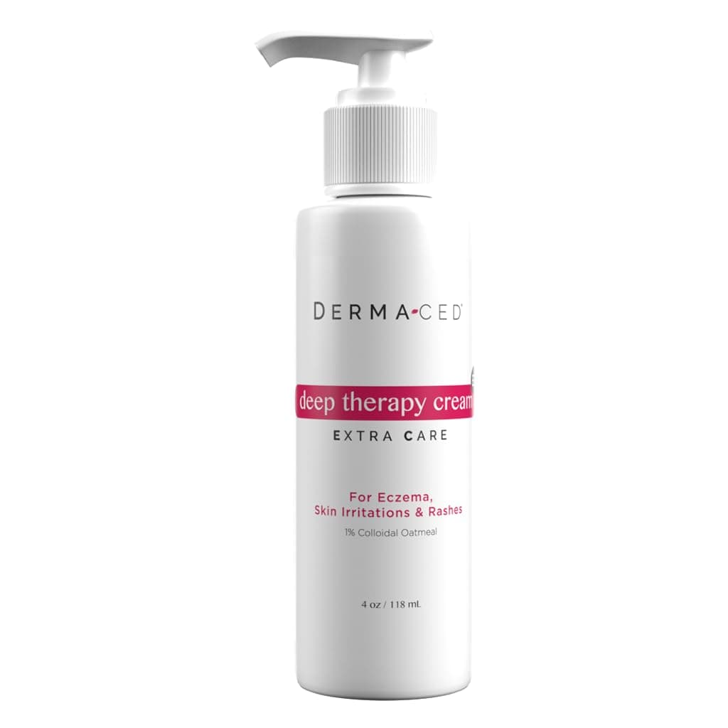 Deep Therapy Cream EC for Fast Eczema, and Psoriasis Support - Unscented - Contains Colloidal Oatmeal, Jojoba Oil, Licorice, Beeswax, and More