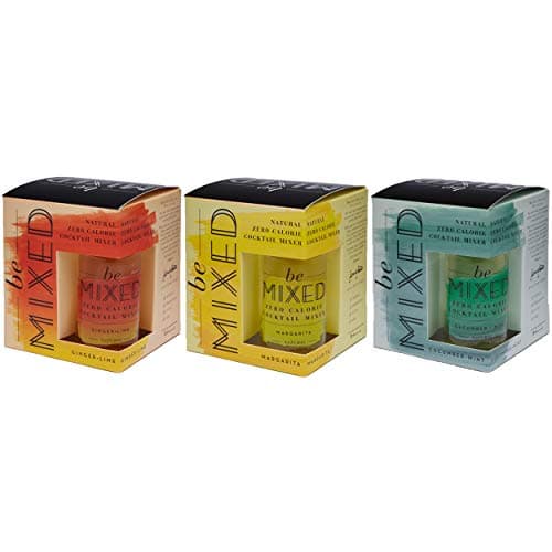 Zero Calorie Cocktail Mixer Variety Pack by Be Mixed | Low Carb, Keto Friendly, Sugar Free and Gluten Free Drink Mix | 4 ounce bottle, 12 pack | Cucumber Mint, Ginger Lime and Margarita Flavors