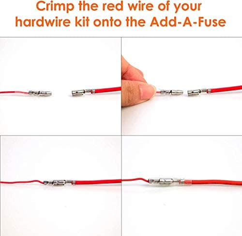 VANTRUE USB-C 2 Level Hardwire Kit with ACC Fuse for N5/N4 Pro/N4/N2X/E360/S1 Pro/E1 Pro/E1/E1 Lite/E2/E3/X4S/N2 Pro(USB-C)/N2S/S2 Dashcam, 12V/24V to 5V Low Voltage Protection, 11.5ft