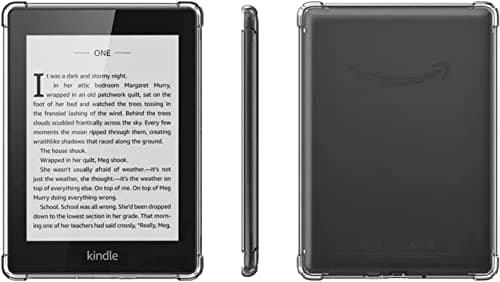 Clear Case for (2019 Release) 6" All New Kindle 10th Generation, [Lightweight] Silicone Thin Slim Protective Back Cover Skin Bumper for Kindle 10th Gen 2019 (Not Fit Kindle 2022 or Kindle Paperwhite)