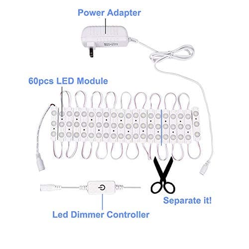 LED Vanity Mirror Light, Hollywood Style Vanity Makeup Light, 10ft Ultra Bright White LED, Dimmable, Touch Control Light Strip for Makeup Vanity Table & Bathroom Mirror, Mirror Not Included