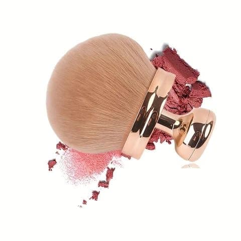 Makeup Bursh for Body-Extra Large Self Tanner for Bronzer& Full-Body Blending,Wide-Headed Kabuki Brush with Ergonomic Handle For Even Coverage (Golden)