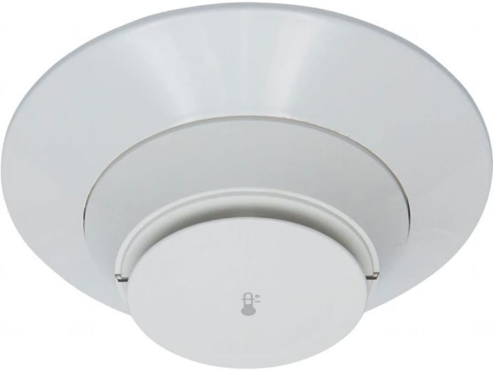 Fire-Lite H365 Intelligent Fixed Addressable Heat Detector, White, 2-Wire SLC Loop Connection, Built-in Tamper-Resistant Feature, Designed for Direct-Surface or & Junction Box Mounting