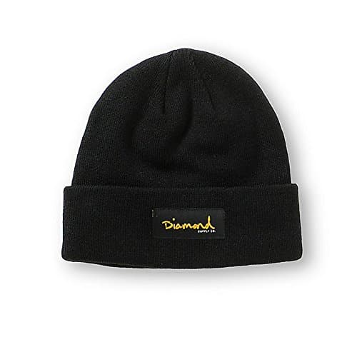 Diamond Supply CO Skateboard Beanie OG Script Black (One Size Fits All)