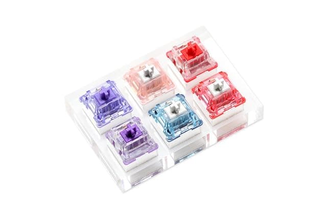 Electronics - Acrylic Switch Tester Gateron Pro 3.0 CIY Black Red Brown White Yellow Silver Switch Asura Sakuras Red Lotus Purple Naraka (CIY 6in1 Tester)