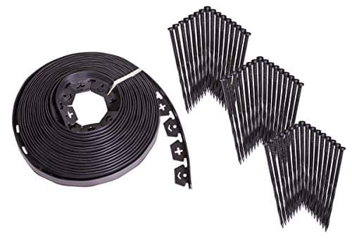 Valley View Innovative Edge No Dig edging 60 feet -with EXTRA anchor nails (48 quantity)