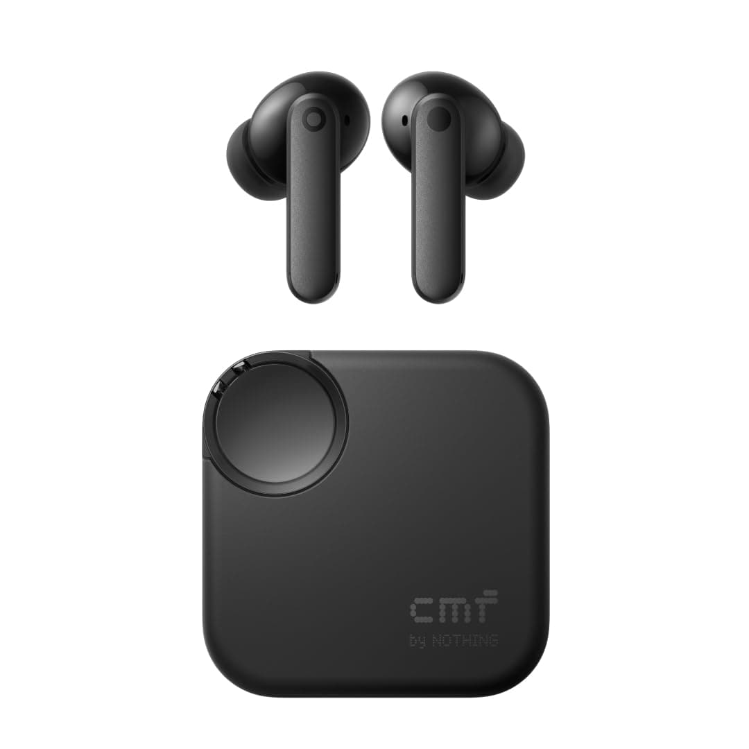 CMF by Nothing Buds 2 Wireless Earbuds with 48 dB Hybrid ANC, 55-Hour Battery Life, 11mm PMI Driver, 6 HD mics and Spatial Audio, IP55 Dust & Water Resistance - Dark Grey