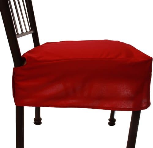 Everyday Elegance Dining Chair Cover, Richly Red, 2-Pack