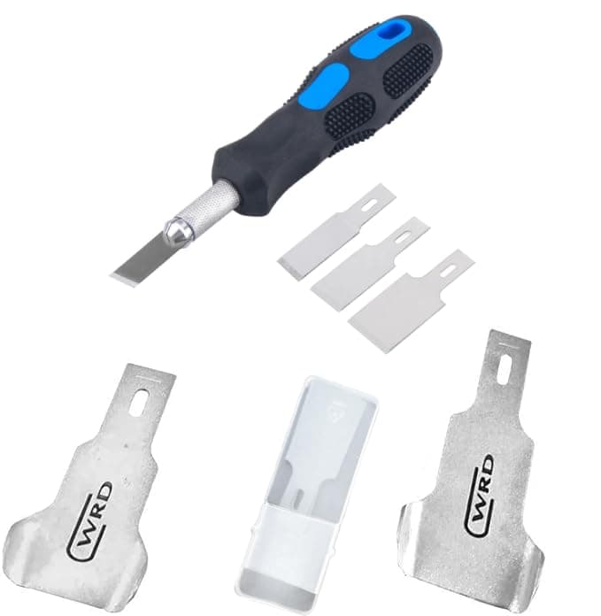 WRD Urethane Scraper Tools, 12mm & 17mm WRD Stingray Blades, Japaneese steel, WIndshield pinch weld scraper blade