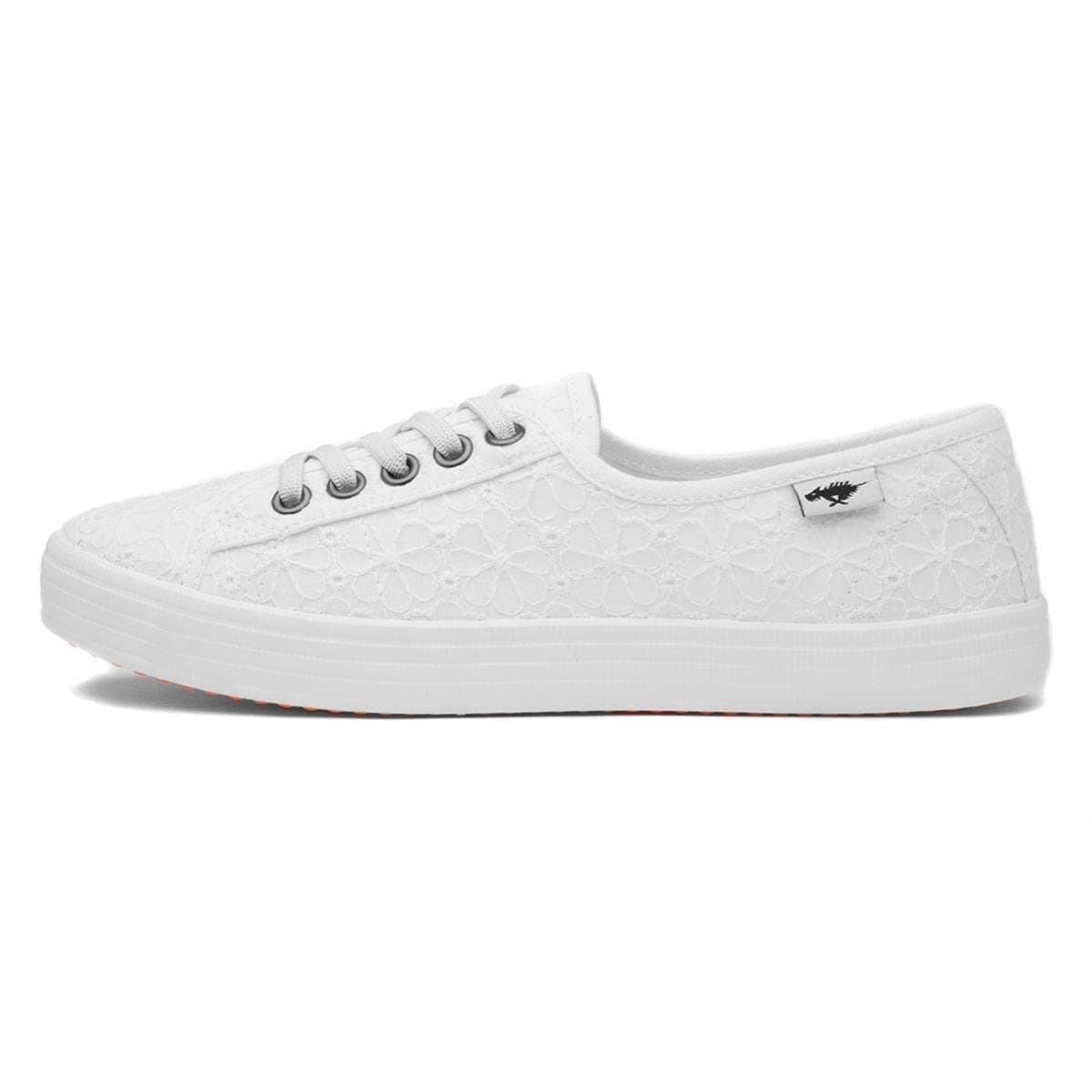 Chow Chow Womens White Canvas Shoe