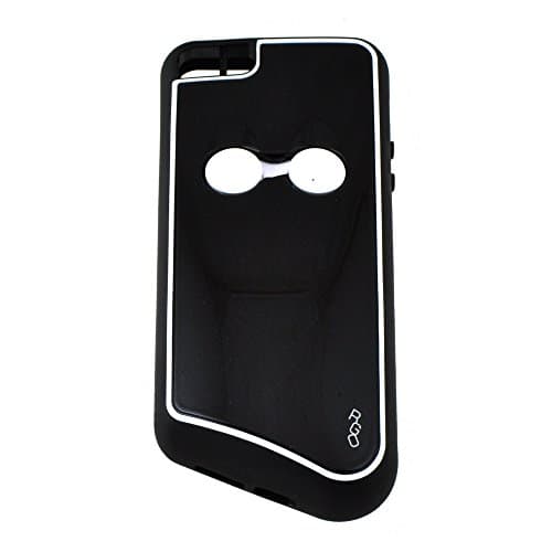 iPhone 5s Ergonomic Case with Earbuds (with Built-in Microphone) Headset - Black