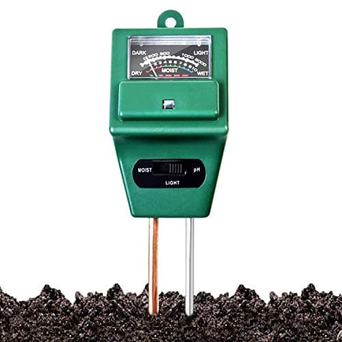 Solar pH Meter for Soil Testing - 3 in 1 Soil Moisture Sensor, Soil pH Meter for Agriculture & Solar Light Meter, Moisture Meter for Plants, Acidity Tester (3 in 1soil Meter)