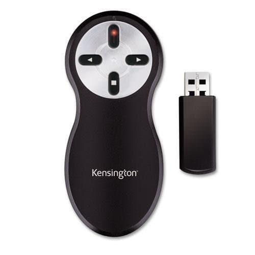 Kensington 33374 Wireless Presenter, w/Laser Pointer, 1-3/4-Inch X4-Inch X3/4-Inch, BK