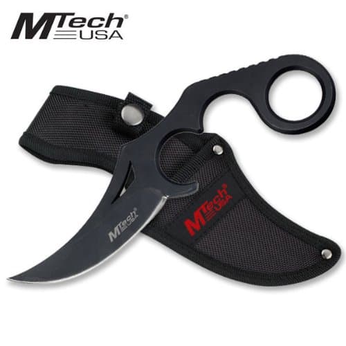 MT-20-38Bk M Tech Xtreme Tactical Fixed P8lJ7 Blade Karambit Knife 8 " FbTTGj7E Overall ayeuiu56 hlbv23rt FIXED BLADE sSZJF KNIFE8" OVERALL5MM THICKNESS BLACK FULL TANG BLADE3.75" CLIP POINT Y7O47NGQ BLADE4" HANDLE WITH FINGER RINGINCLUDES NYLON SHEATH