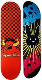 2 Toy Machine Popwar 7.75 Skateboard Deck Lot