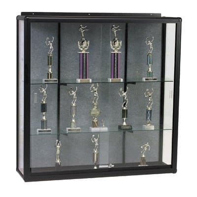 Series 90 Elite Wall Mount Display Case Finish: Gray Black, Size: 48" H x 48" W