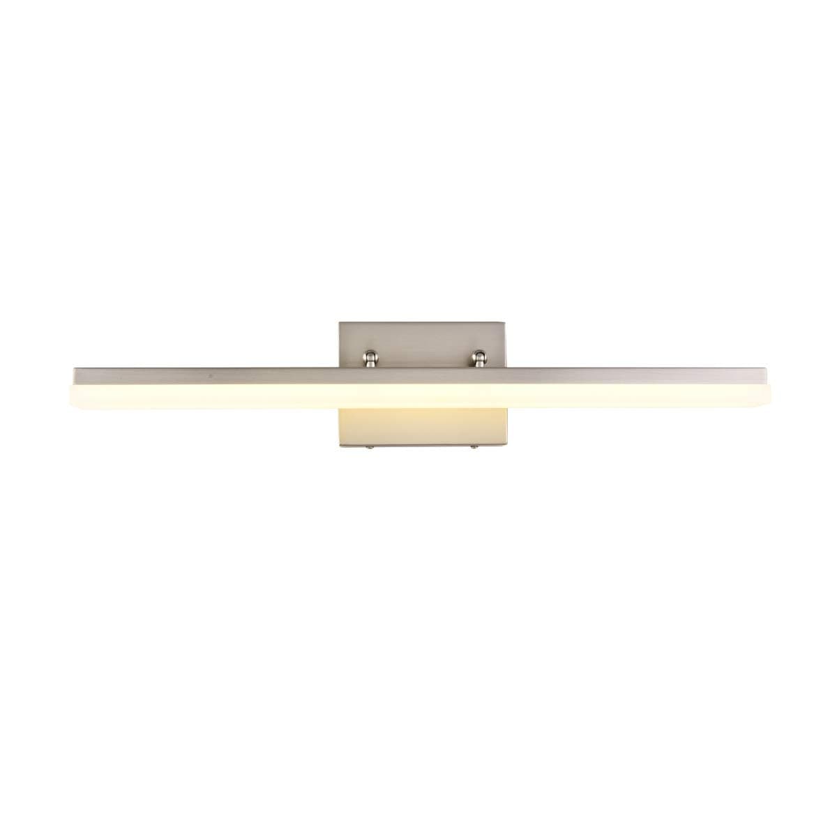 24in Modern LED Vanity Light for Bathroom Lighting Dimmable 24w Brushed Nickel (Warm White 3000K)