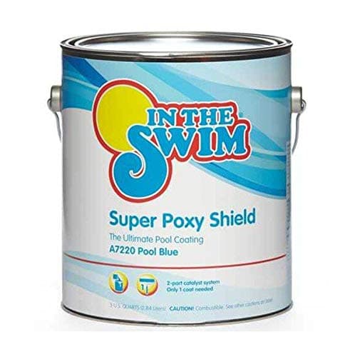 In The Swim Dark Blue Super Poxy Shield - Epoxy-Base, High Gloss, Swimming Pool Paint - Long Lasting Stain Resistant - 1 Gallon (Old Packaging)