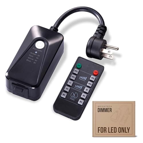 Brightech Remote Control Dimmer for Our Ambience Pro LED String Lights - Commercial Dimmer with a Rated Power of 150 Watts - Create a Welcoming Atmosphere with Brightness Levels