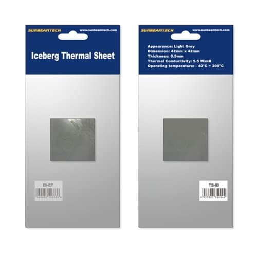 Sunbeamtech TS-IB Iceberg Thermal Sheet | Thermal Pad for CPU Coolers