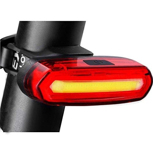 Quaanti 2018 USB Rechargeable Bicycle 6 Modes Light Tail Flash LED Lamp Warning Light Bike Light bisiklet aksesuar Luces Bicicleta (Red)