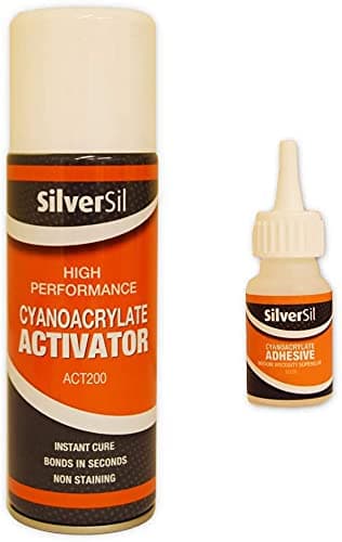 3 x Super Glue (50g) and Activator (200ml) - Fast Setting Superglue with Accelerator