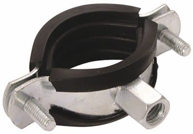 JAYMAC - 40-47MM EPDM RUBBER LINED PIPE CLAMP - EPDM Rubber Lined, M8/M10 (Pipe Clamps) - PACK SIZE: 1x5