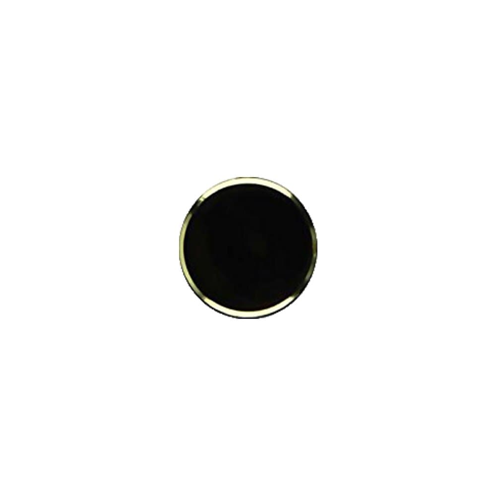 Uhippo Home Button Sticker(Support Fingerprint Indentification System) for iPhone 5s iPhone 6/6s iPhone 6/6s Plus iPad Mini 3/4(Gold Ring Black Button)